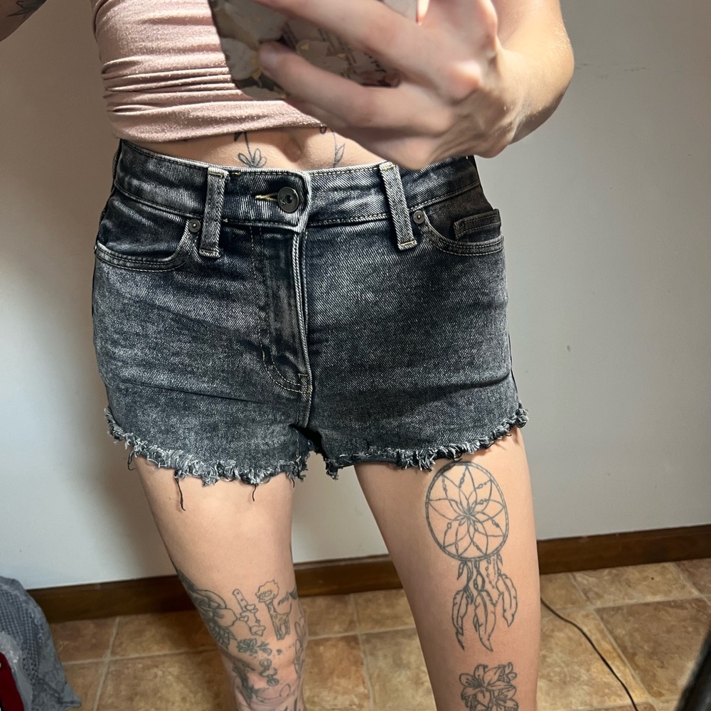 Kendall & Kylie Charcoal Jean Shorts